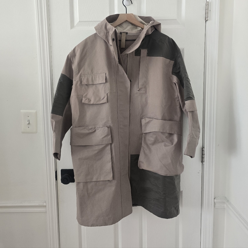 Lululemon Gathering Storm Long Jacket In Sandlot Size 8 - Picture 7 of 13